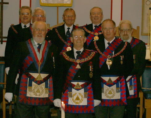 Front row (l to r) E Comps Wayne William, Christopher Pengelly & Trevor Cooke Middle row (l to r) E Comps Barry Weigleb & Bill Purcell