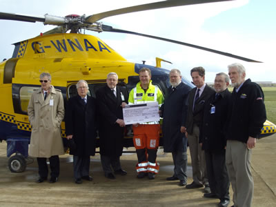Air Ambulace Cheque Presentation