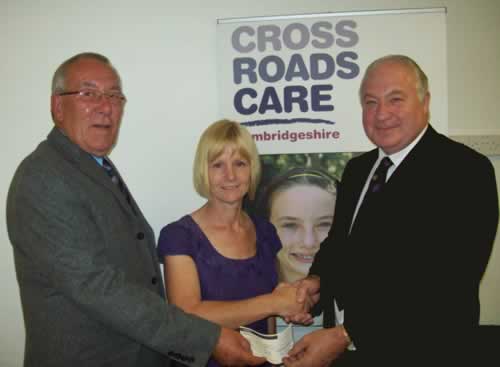 (l to r) WBro Mike Tuppen, Dr Helen Brown and WBro Sid Bower