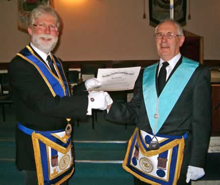 (l to r) WBro Graham Minett and Bro Martin Lambert (l to r) WBro Graham Minett and Bro Martin Lambert
