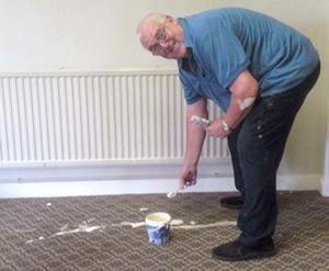 Bro Bob Lattaway wonders if the plan was to get a new carpet anyway Bro Bob Lattaway wonders if the plan was to get a new carpet anyway