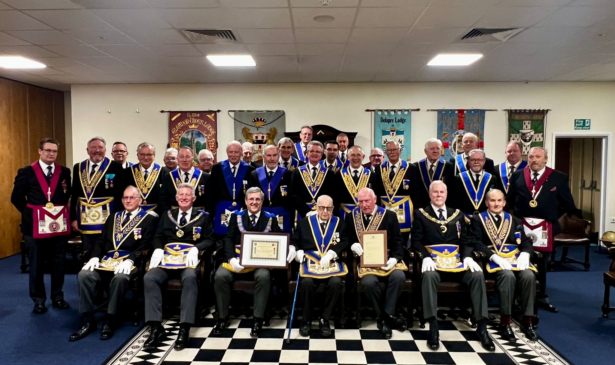 WBro Desmond Jones PPSGW 70th Anniversary in Freemasonry